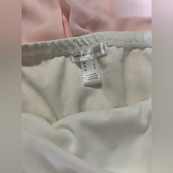 Pink and white strapless dress - Picture 2 of 2